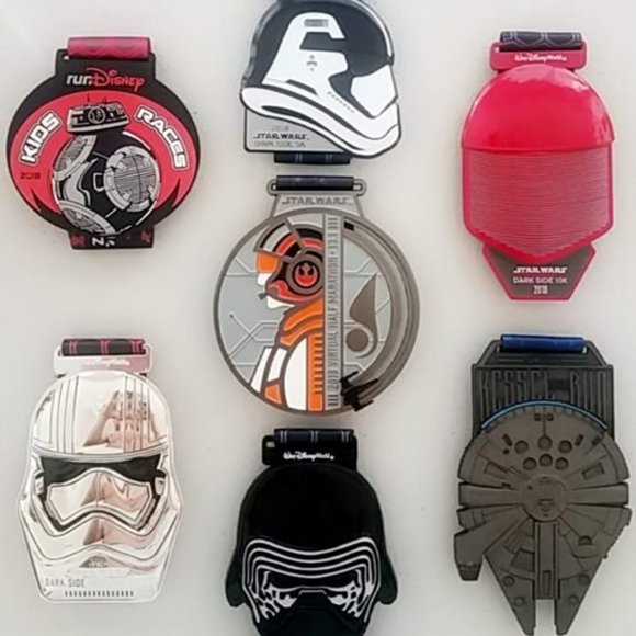 2018 runDisney Star Wars Kessel Challenge Set of 7 - Picture 1 of 2